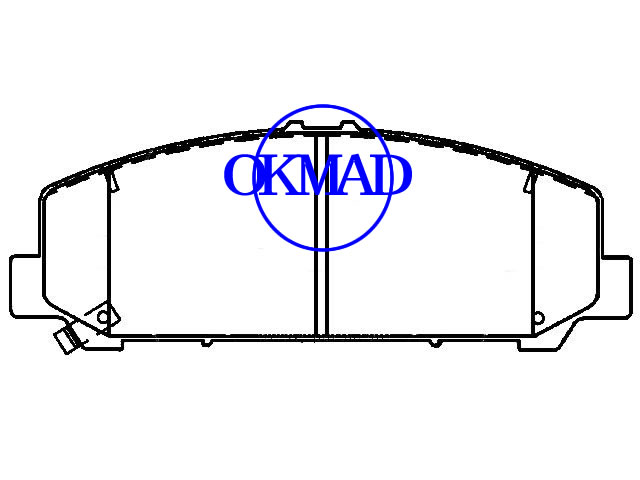INFINITI QX56,NISSAN Armada,NISSAN Pathfinder,NISSAN Titan,NISSAN Xterra pastilha de freio FMSI:D1509-8403,OEM:D1060-ZC60J,F1509